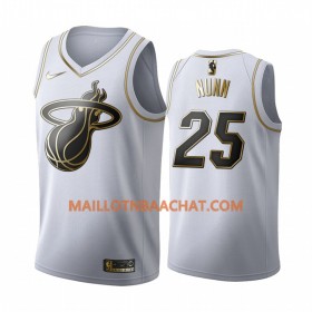 Maillot NBA Miami Heat Kendrick Nunn 25 Nike 2019-20 Blanc Golden Edition Swingman - Homme